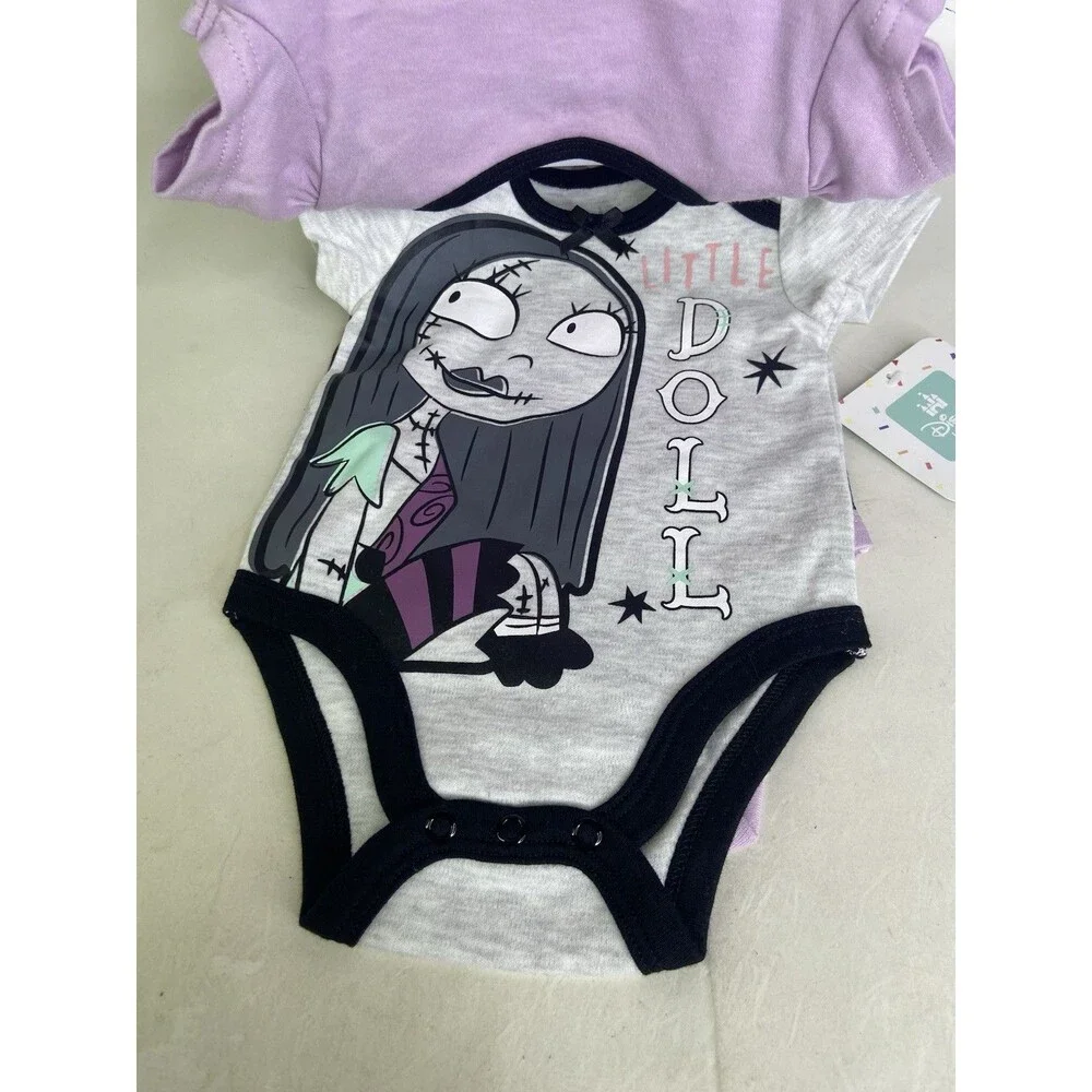 Disney Baby The Nightmare Before Christmas 3 Piece Bodysuit Set Girls 6 Months